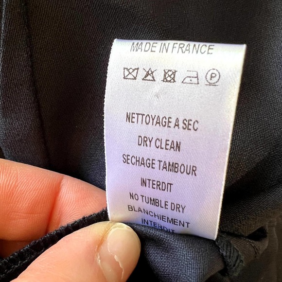 Carolina Ritzler Paris Tina Navy Blue Zip Front Jumpsuit French SZ 36 US 4 NWOT - Picture 12 of 12